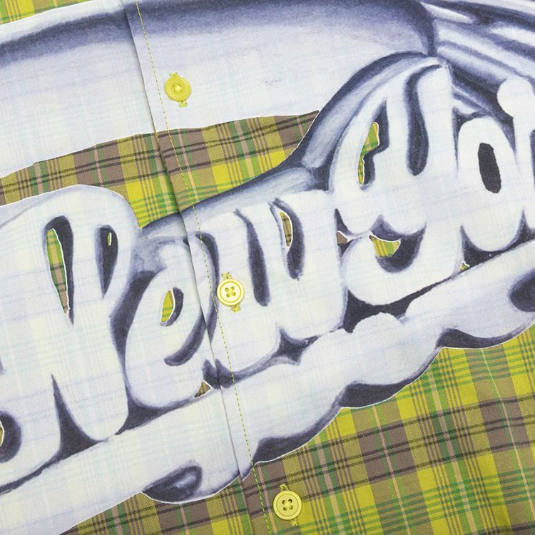 Awake NY Printed Camp Collar Shirt Green