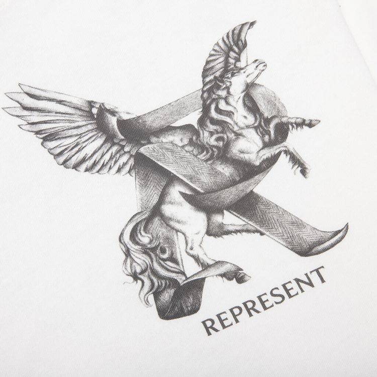 Represent Clo Elegance In Motion T Shirt Flat White