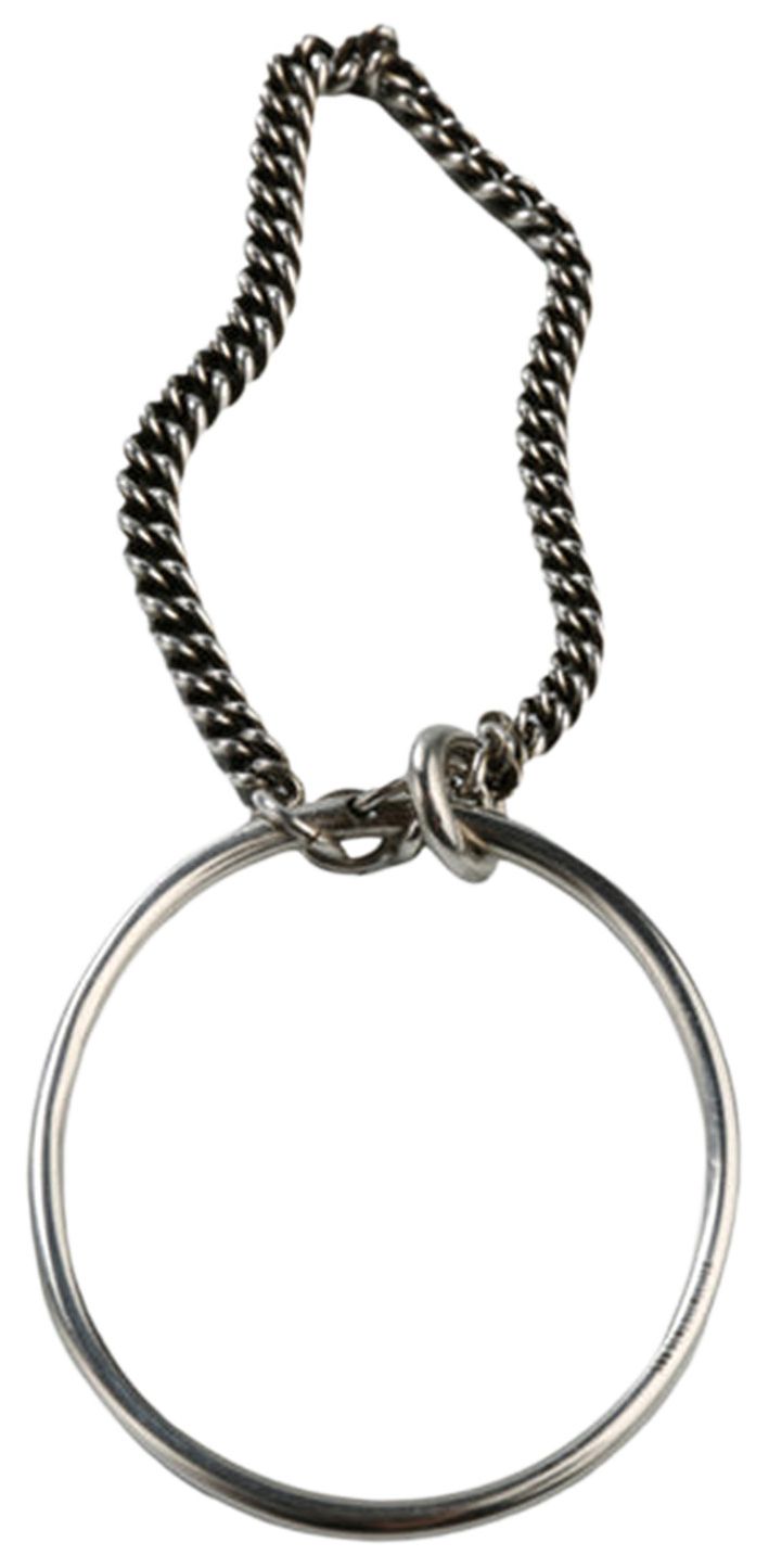 Ann Demeulemeester Vokko Irregular Chain Bangle Antique Silver