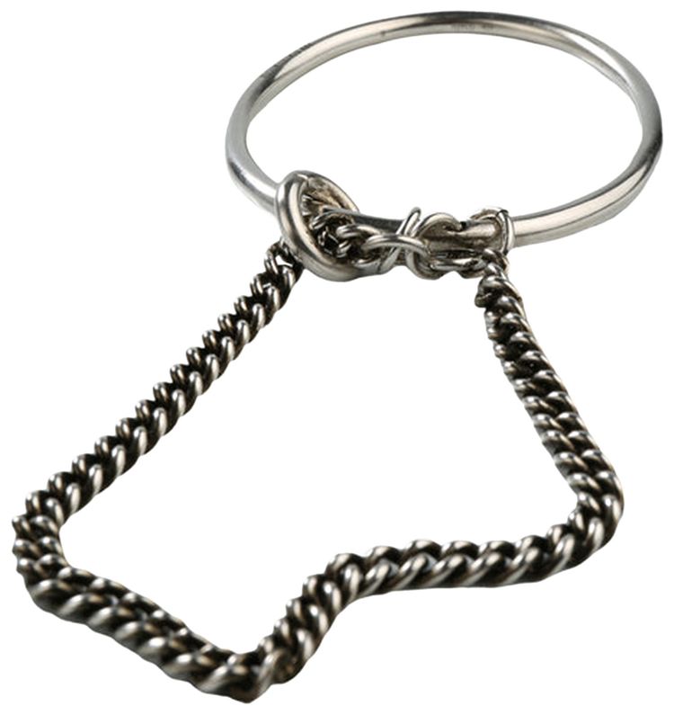 Ann Demeulemeester Vokko Irregular Chain Bangle Antique Silver