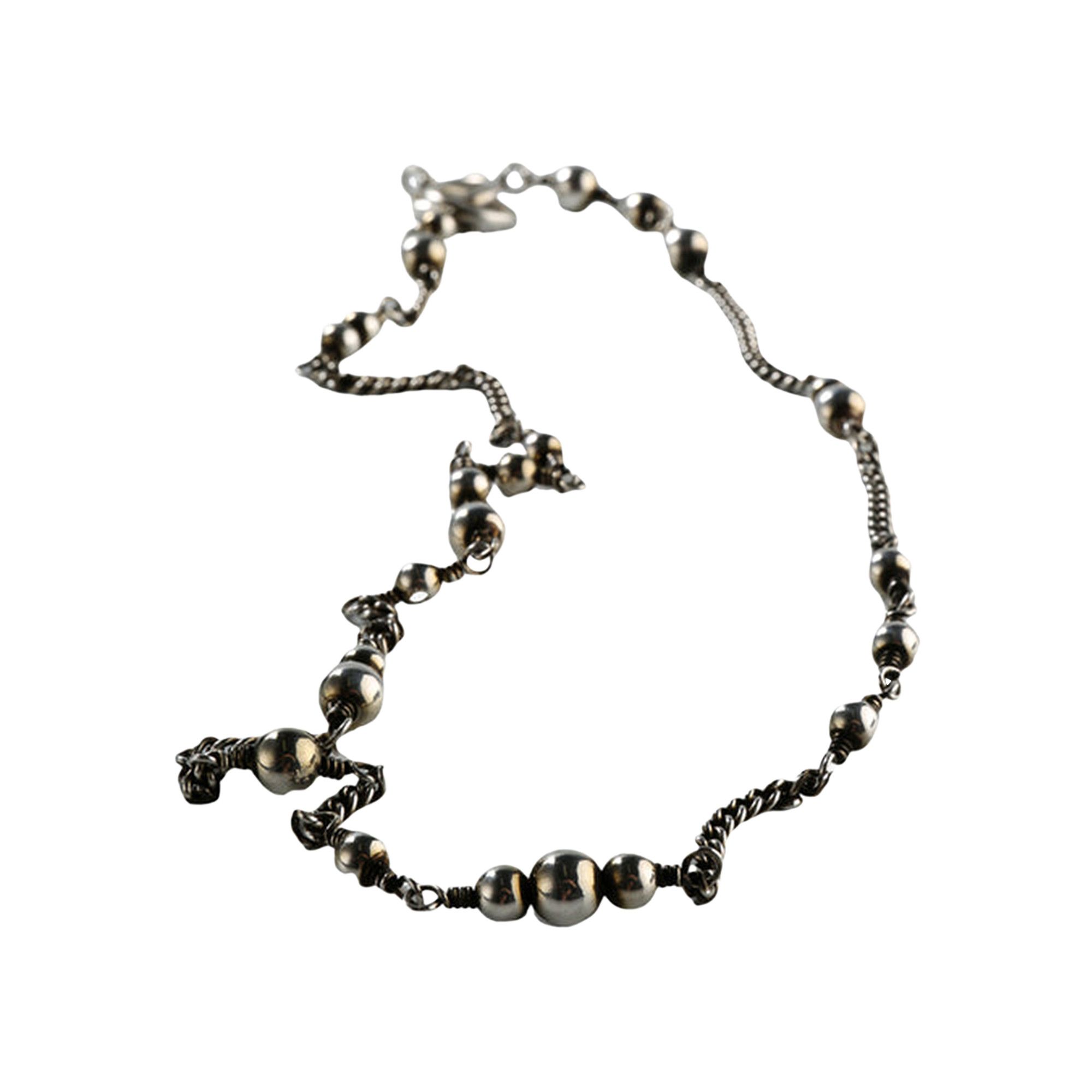 Buy Ann Demeulemeester Dordi Pearls Chain 'Antique Silver' - 2501