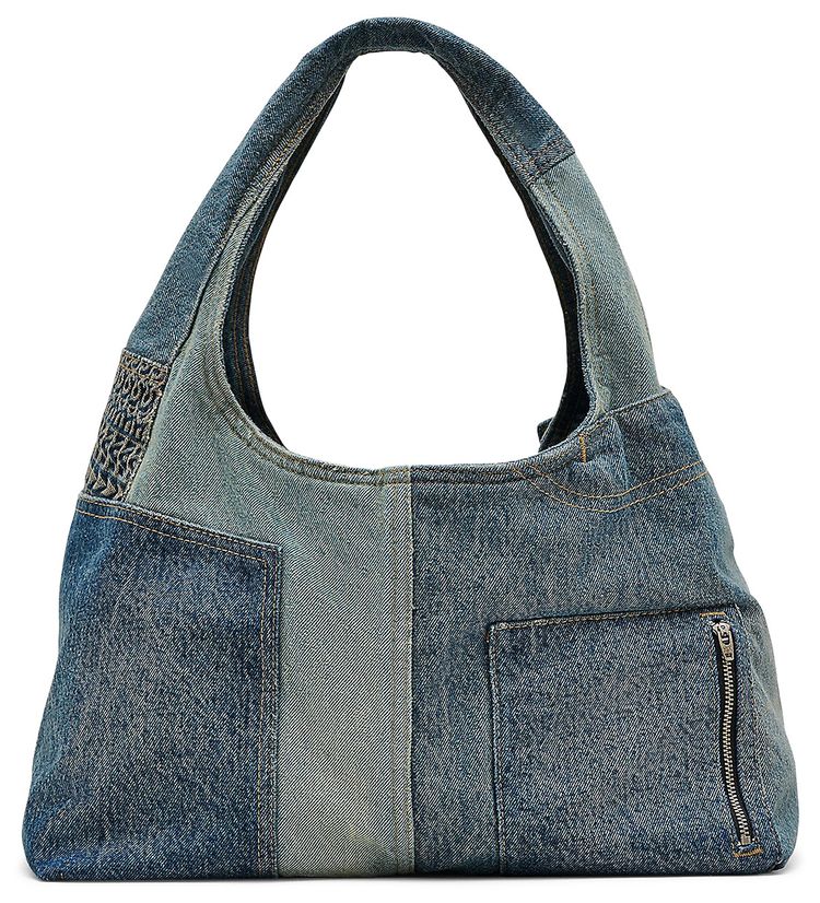 Marc Jacobs Deconstructed Denim Sack Bag IndigoMulticolor
