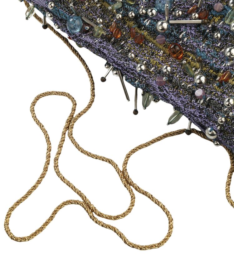 Dries Van Noten Embellished Envelope Bag Yellow