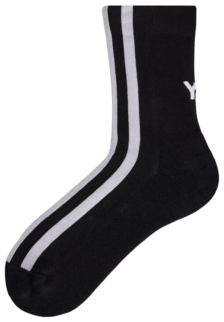 Y 3 Stripe Socks Black