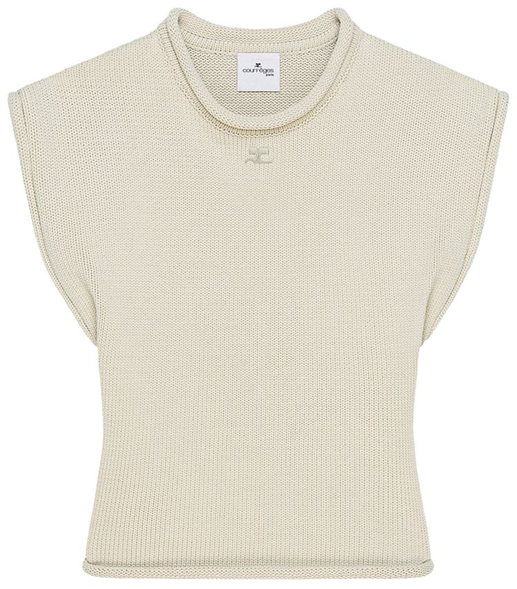 Courreges Sleeveless Tank Top Clay