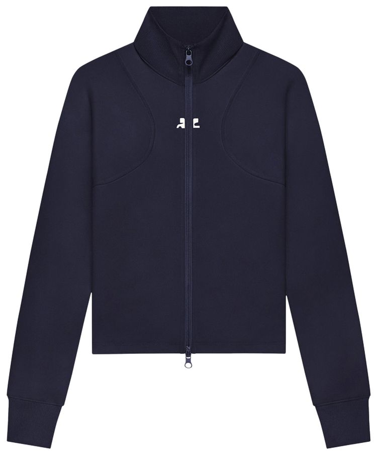 Courreges Scuba Tracksuit Interlock Jacket Navy