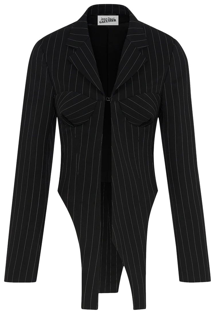 Jean Paul Gaultier Corset Detail Tailoring Jacket BlackWhite