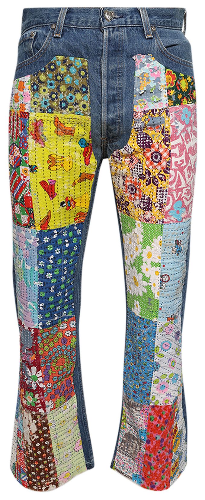 READYMADE Patchwork Jeans Blue