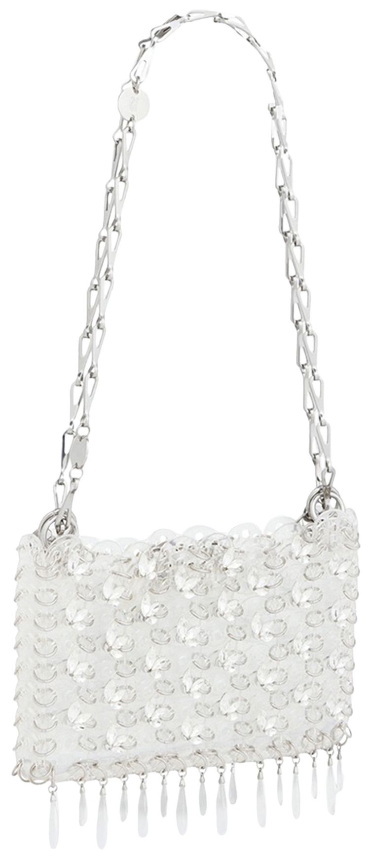 Rabanne 1969 Shoulder Bag TransparentSilver