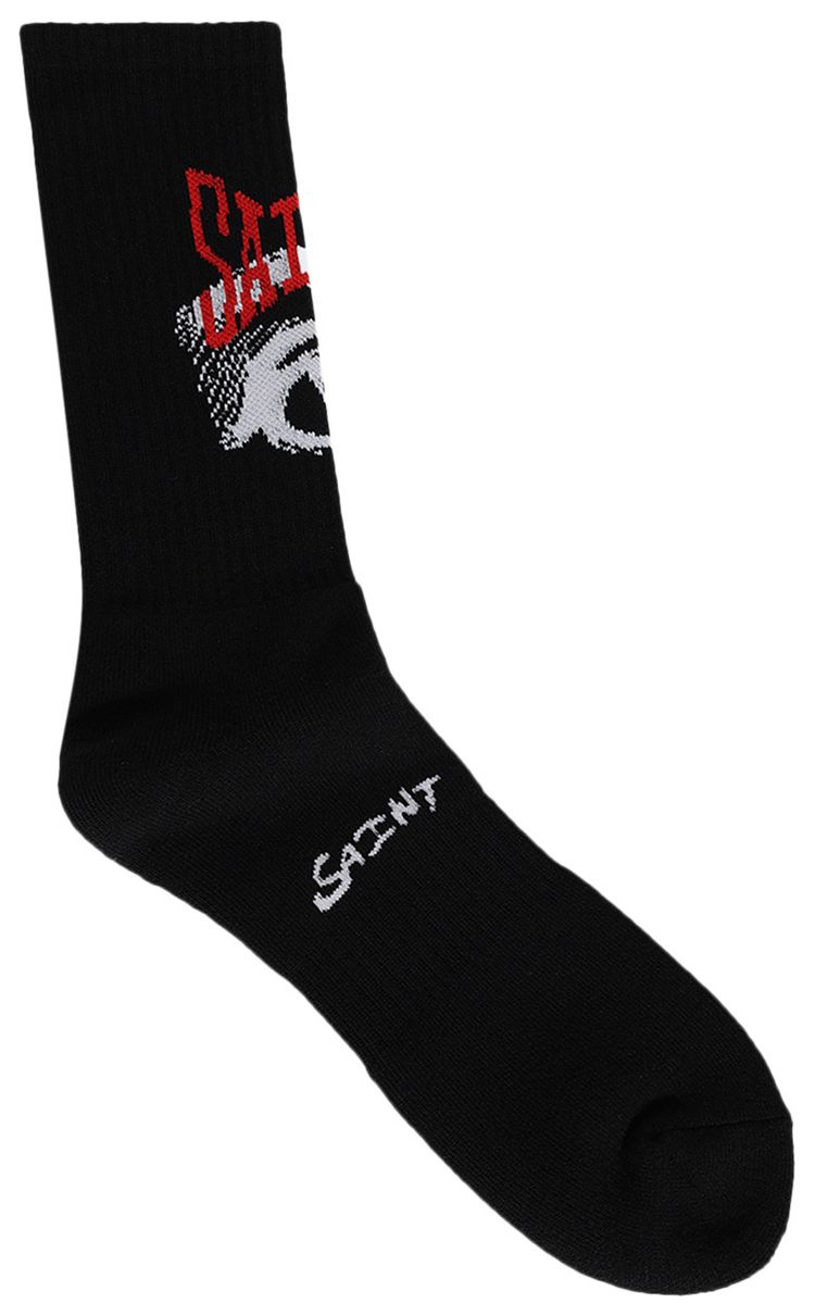 SAINT Mxxxxxx Eye Socks Black