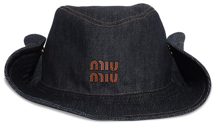 Miu Miu Denim Cowboy Hat BlueBrandy