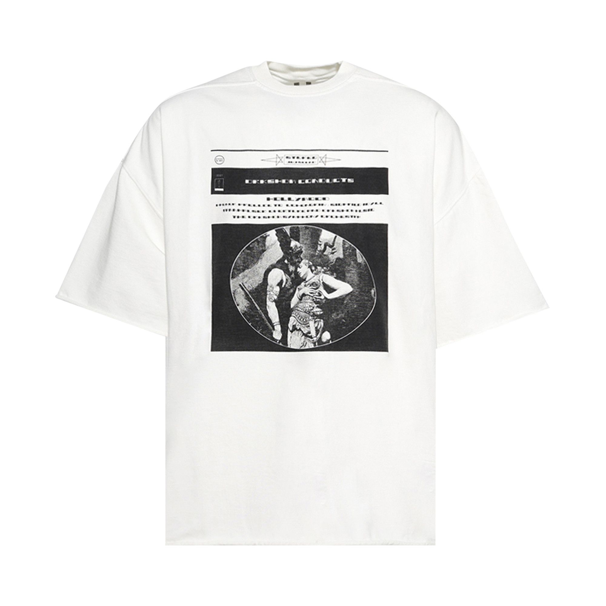 Tシャツ・カットソー Rick Owens DRKSHDW Men T-shirt Milk DU01E3250RNEP5P 1109 DRKSHDW - TOPS - Rick Owens