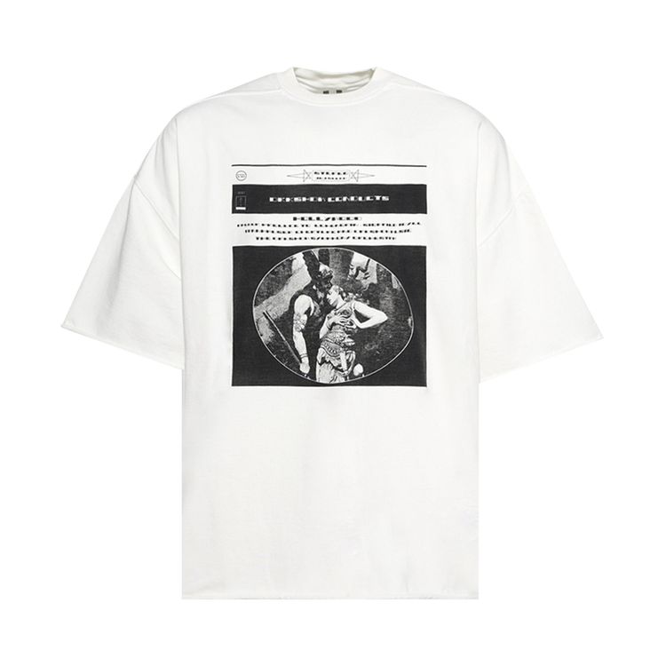 Rick Owens DRKSHDW Tommy T Shirt MilkBlack