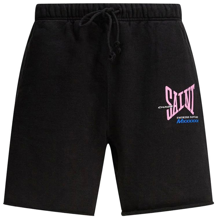 SAINT Mxxxxxx Ribon Saint Sweatshort Black