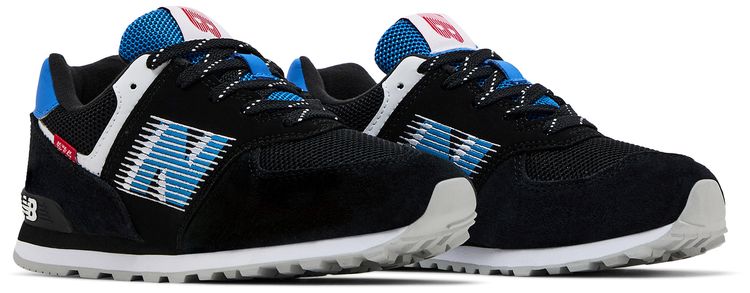 New Balance 574 Big Kid Speed Black Cobalt