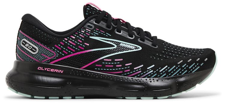 Brooks Wmns Glycerin 20 Black Blue Pink