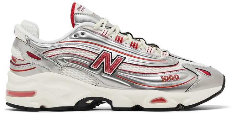 New Balance thisisneverthat x 1000 Silver Valiant Poppy