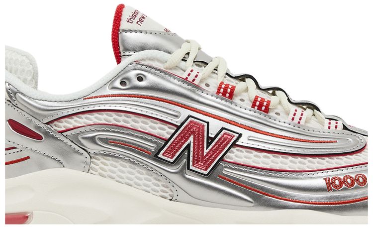New Balance thisisneverthat x 1000 Silver Valiant Poppy