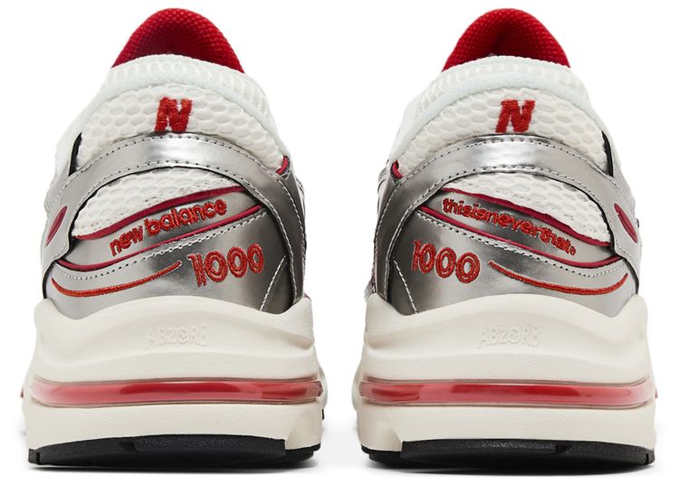 New Balance thisisneverthat x 1000 Silver Valiant Poppy
