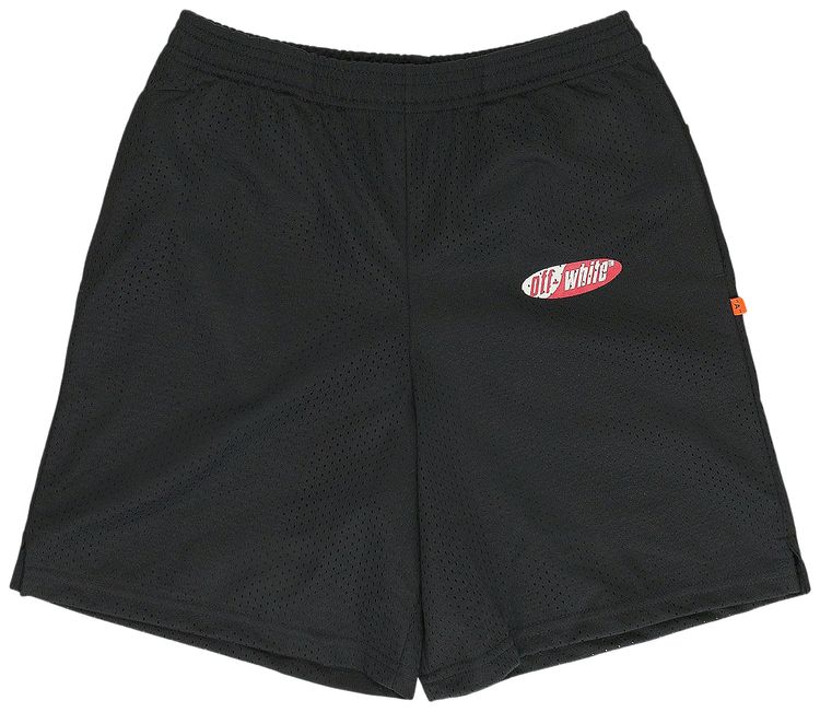Off White Mesh Shorts Black