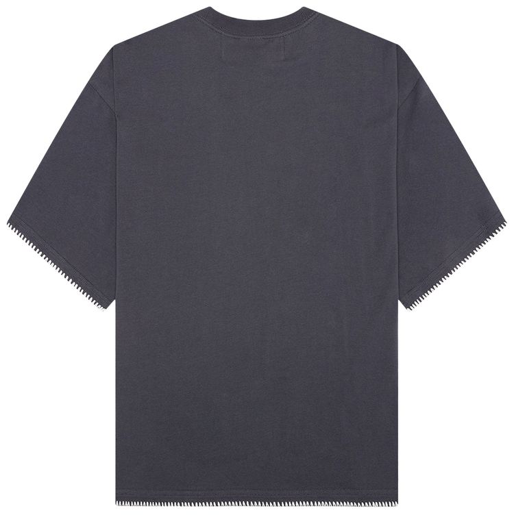 Jungles Blanket Stitch Vintage Tee Sun Faded Grey