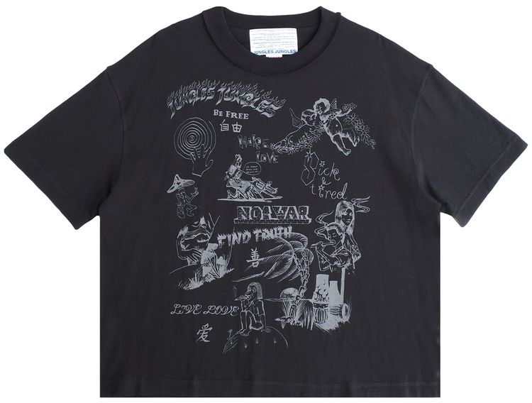 Jungles Scribbles Tee Black