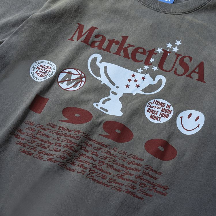 Market Smiley 1990 T Shirt Cement