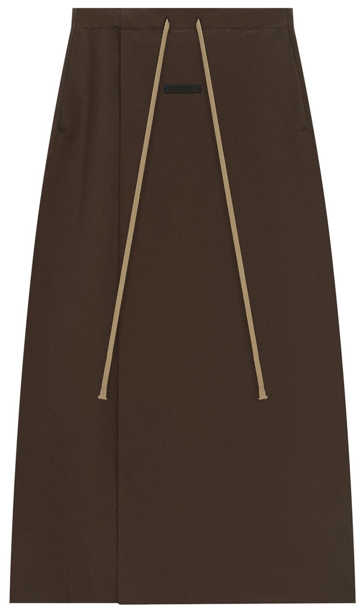 Fear of God Essentials Military Nylon Wrap Skirt Brown