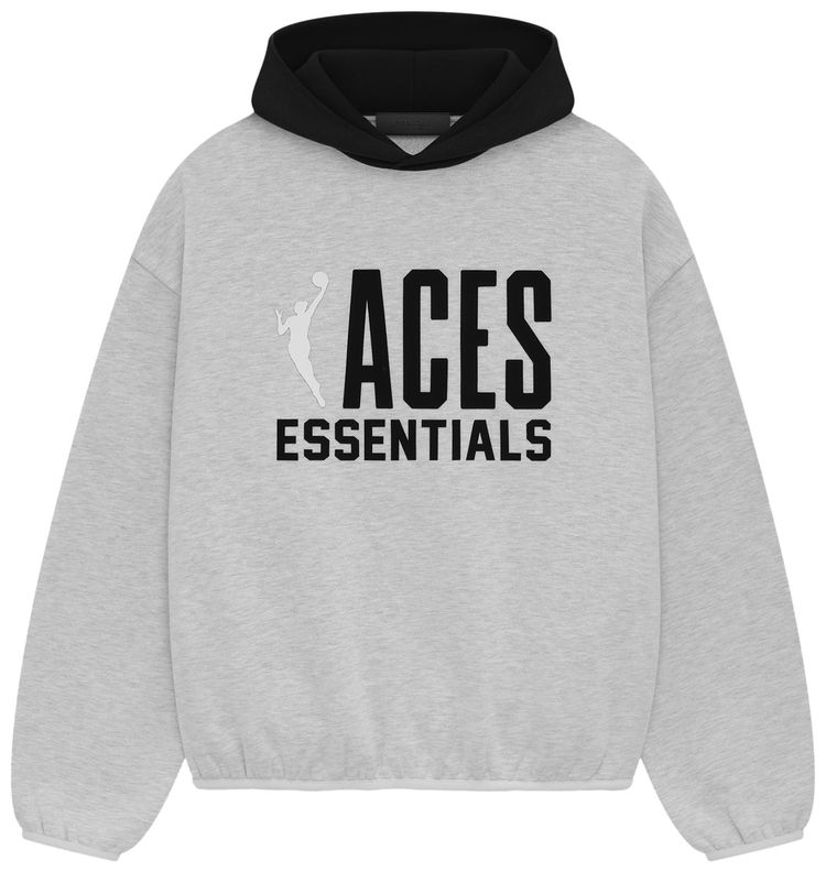 Fear of God Essentials Aces Hoodie Heather Grey