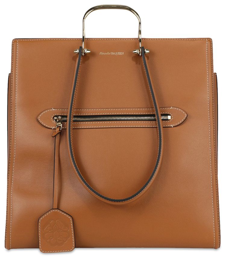 Alexander McQueen The Tall Story Handbag Tan