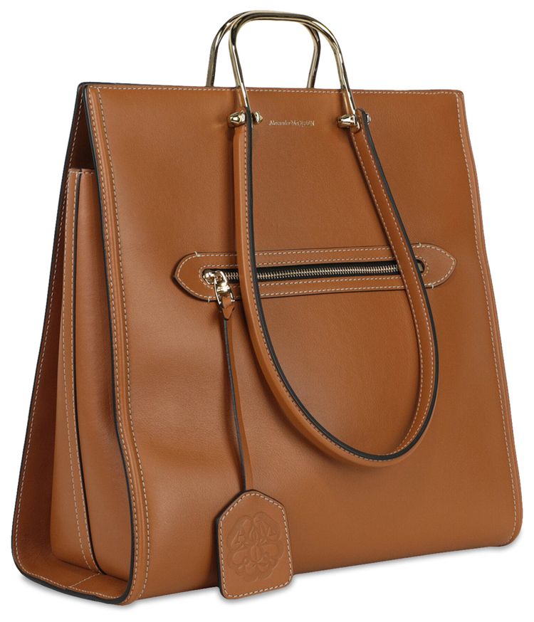 Alexander McQueen The Tall Story Handbag Tan