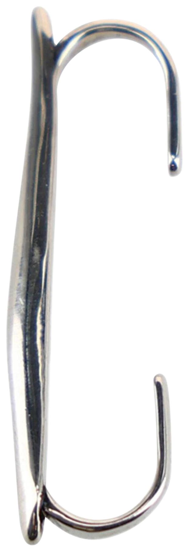 Alexander McQueen Molten Metal Top Bar Ear Cuff Silver