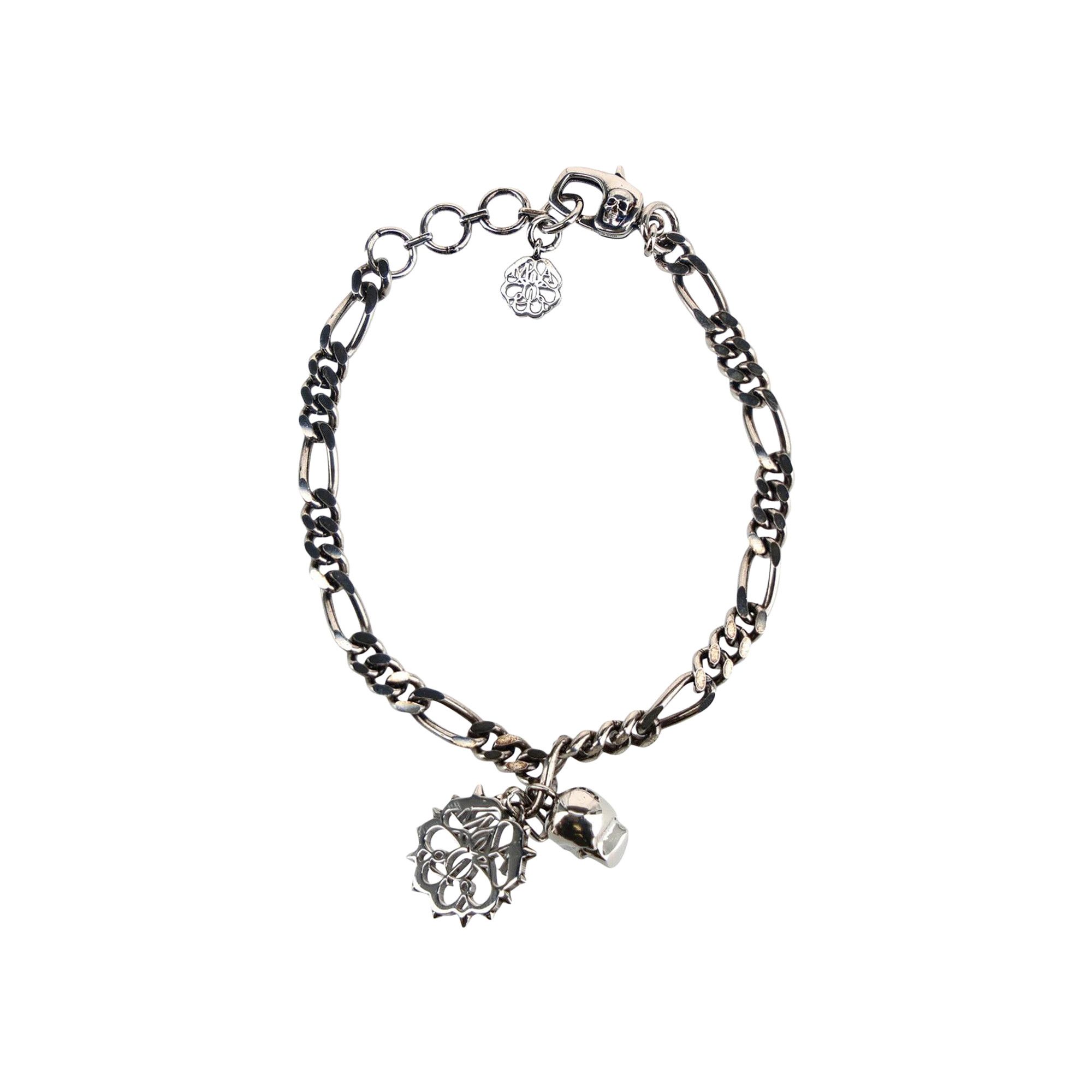 【Alexander McQueen】シールロゴ入りブレスレット Alexander McQueen Seal ブレスレット | シルバートーン