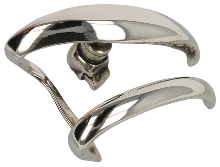 Alexander McQueen Double Hoop Single Earring Silver