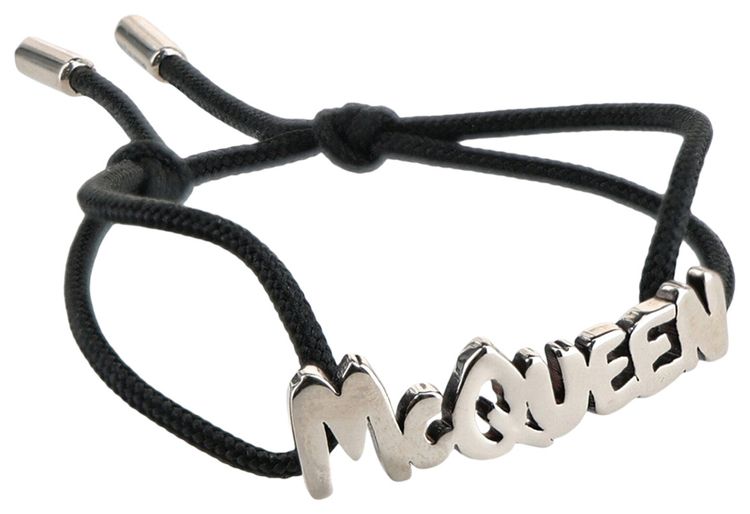 Alexander McQueen Graffiti Bracelet Black