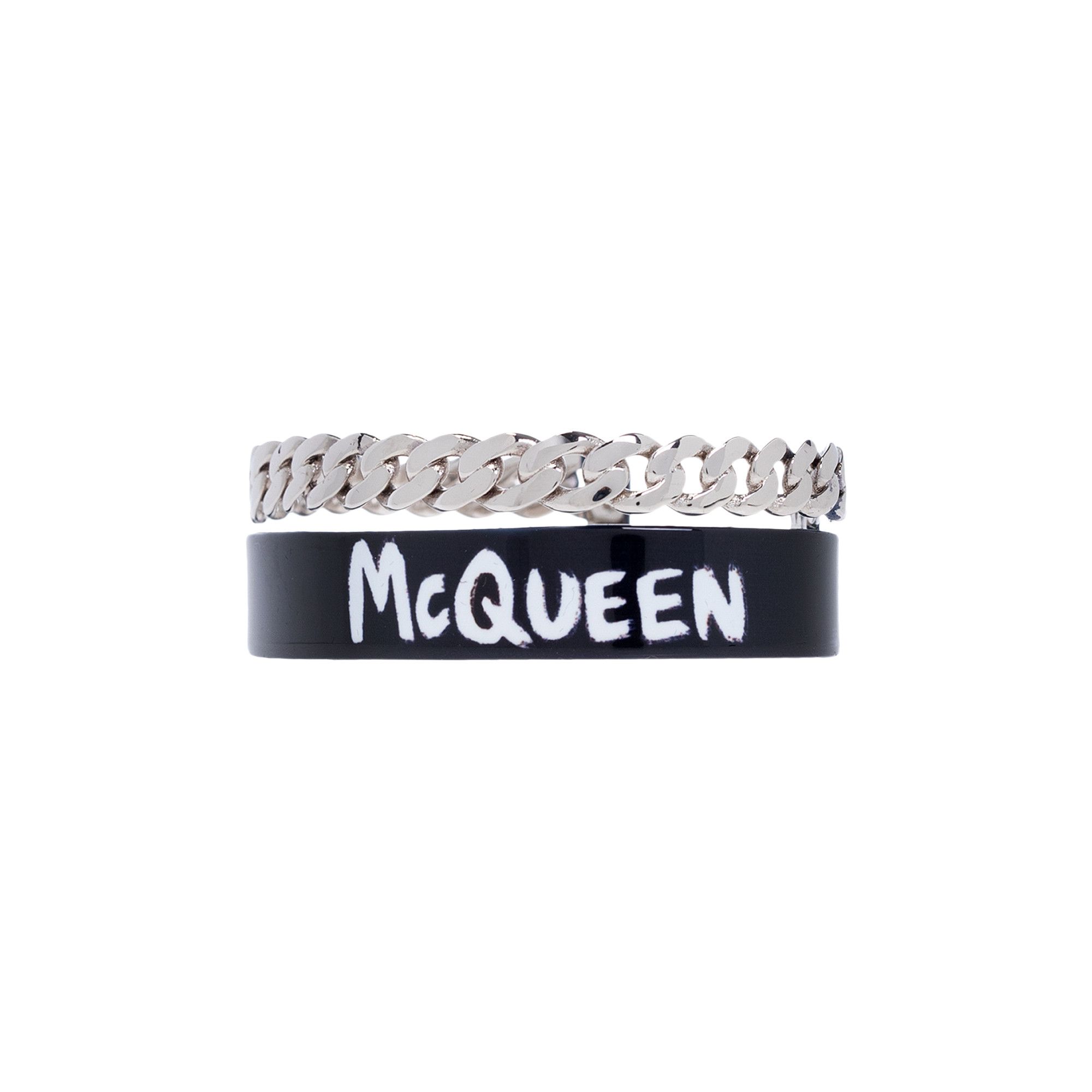 稀少(アレキサンダーマックイーン) Graffiti Open Cuff Bracelet Graffiti Open Cuff Bracelet – Direct Luxury