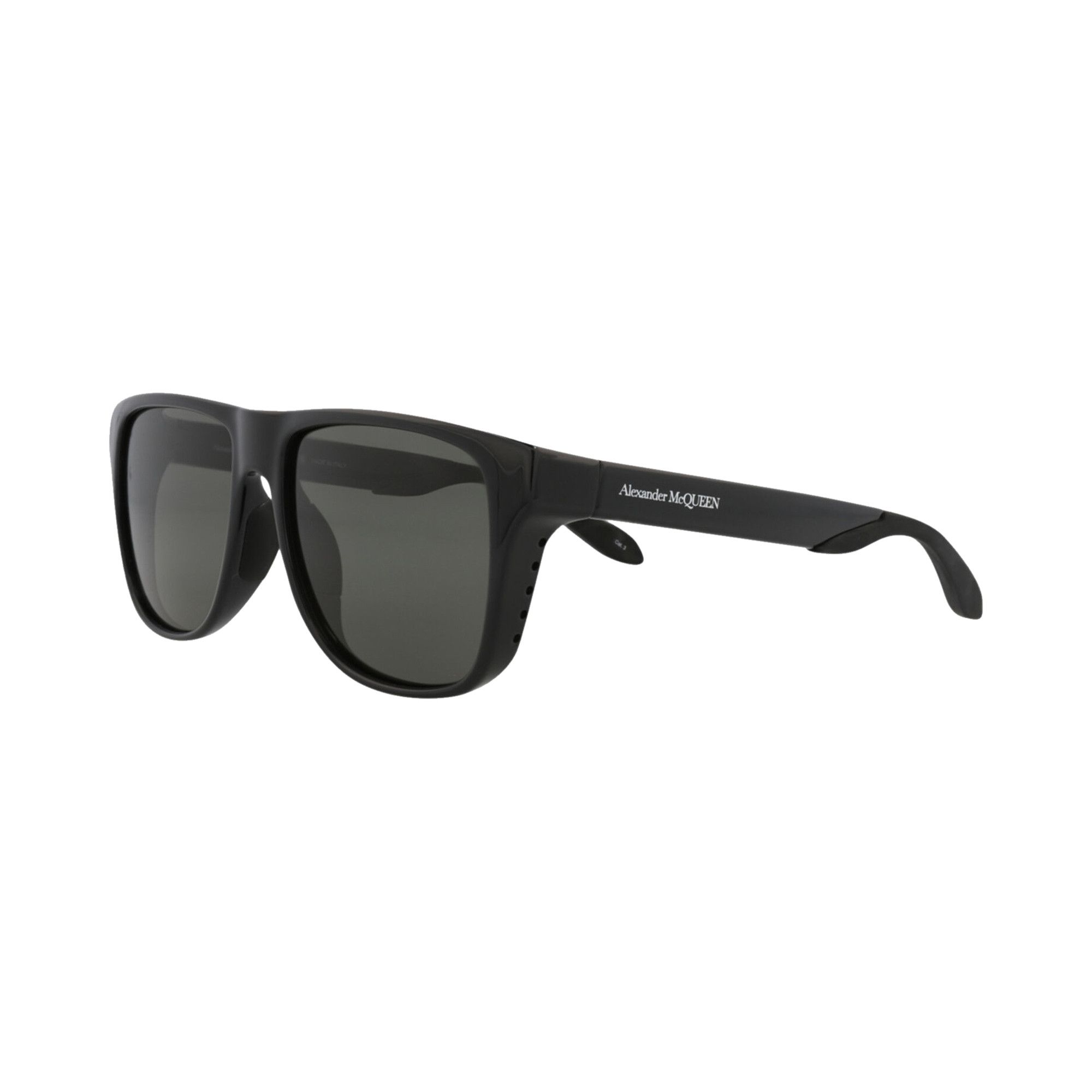 Buy Alexander McQueen Square Injection Sunglasses 'Black/Grey
