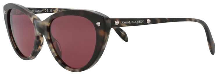 Alexander McQueen Cat Eye Sunglasses HavanaViolet