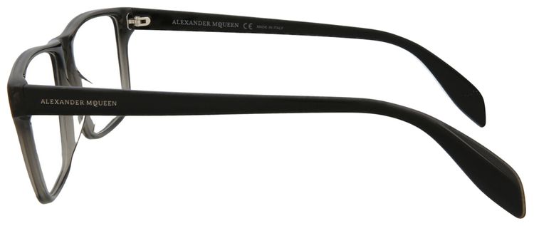 Alexander McQueen Square Optical Glasses GreyBlackTransparent