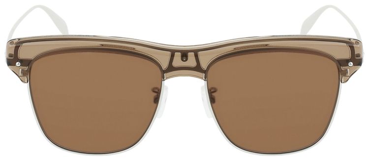 Alexander McQueen Square Sunglasses BeigeSilverBrown