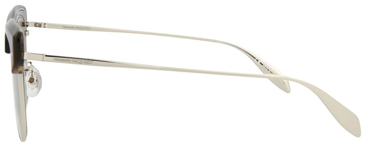 Alexander McQueen Square Sunglasses BeigeSilverBrown