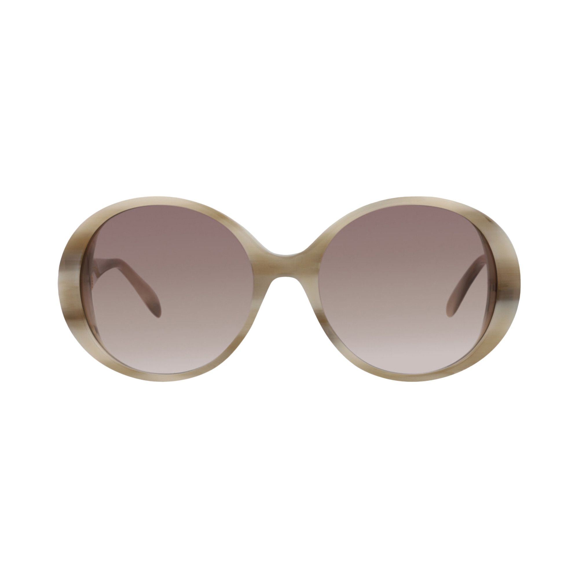 ● Alexander Mcqueen ● サングラス Ivory / Brown / 53mm Alexander McQueen MQ0340S - 003 Beige | Sunglasses Unisex