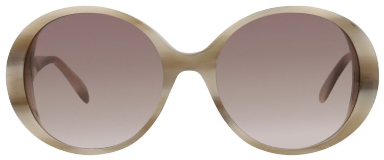 Alexander McQueen Round Sunglasses IvoryBrown