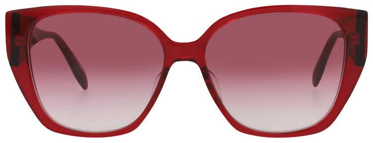 Alexander McQueen Cat Eye Sunglasses BurgundyRed