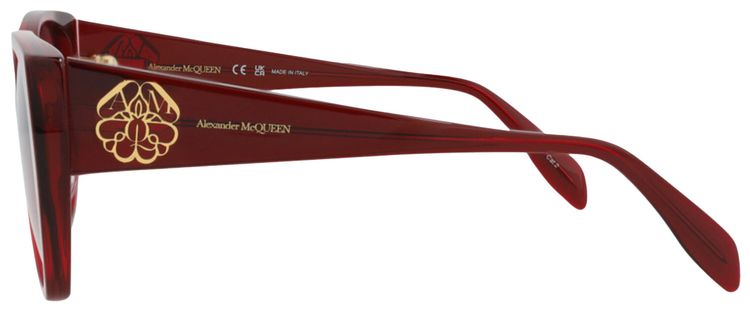Alexander McQueen Cat Eye Sunglasses BurgundyRed