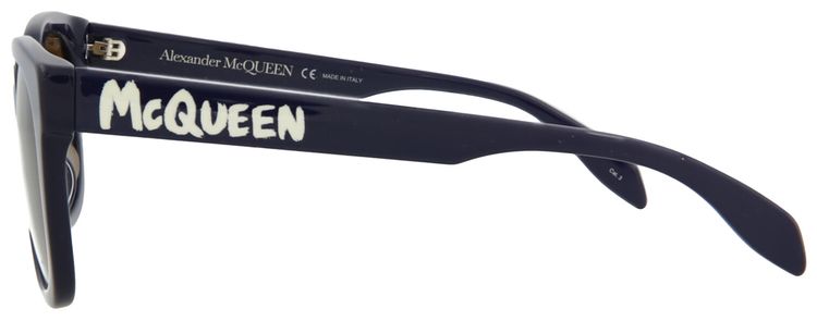 Alexander McQueen Square Sunglasses BlueBrown