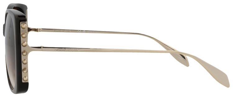 Alexander McQueen Square Sunglasses HavanaGoldBrown