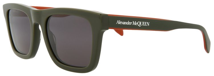 Alexander McQueen Square Sunglasses GreenGrey