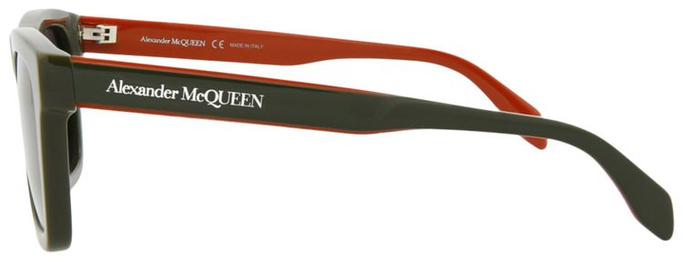 Alexander McQueen Square Sunglasses GreenGrey