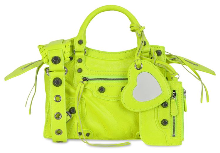 Balenciaga Le Cagole XS Shoulder Bag FluoYellow